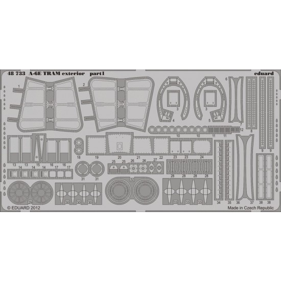 1/48 Grumman A-6E TRAM Intruder Exterior Detail Set for Kinetic kit