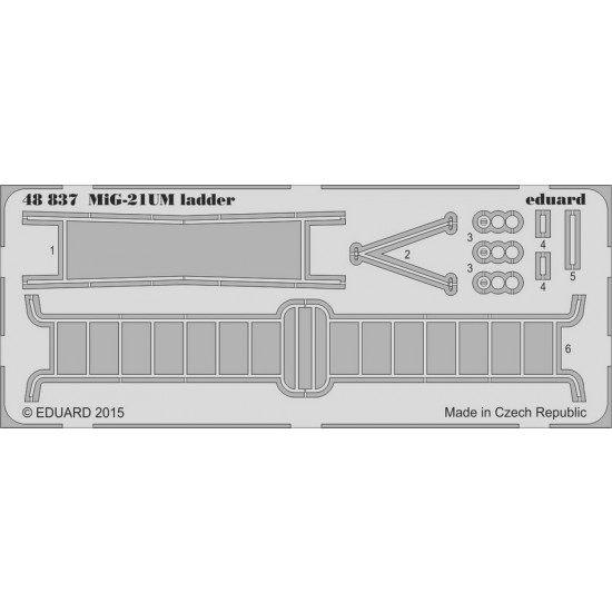 1/48 Mikoyan MiG-21UM Ladder Set for Trumpeter #02865 kit (1 PE sheet)