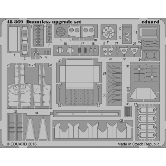 1/48 Douglas Dauntless Upgrade Set for Eduard kit #1165 (1 PE sheet)