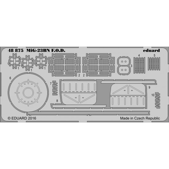 1/48 Mikoyan MiG-23BN F.O.D. for Trumpeter kit #05801 (1 Photo-Etched Sheet)
