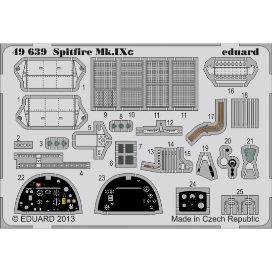 1/48 Supermarine Spitfire Mk.IXC Detail-up Set for Eduard kit