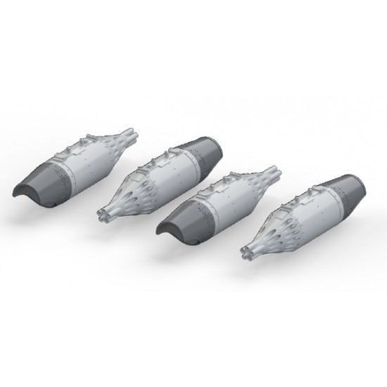1/72 UB-32A-24 Rocket Pods for Mil Mi-24 for Eduard/Zvezda kit (4 Rocket Pods)