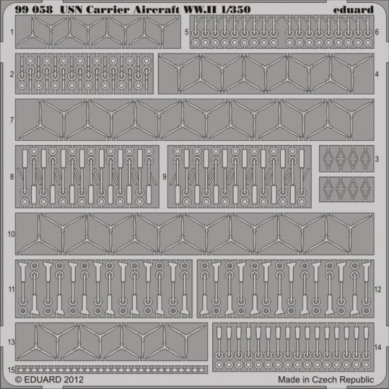 1/350 Photo-Etched WWII USN Aircraft Accessories 