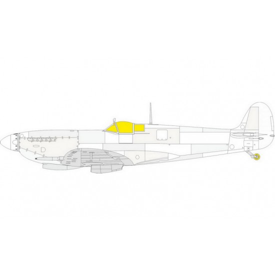 1/24 Supermarine Spitfire Mk.IXc Masking for Airfix kits