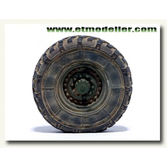 1/35 Modern US M1078 LMTV Weighted Road Wheels for Trumpeter #01004