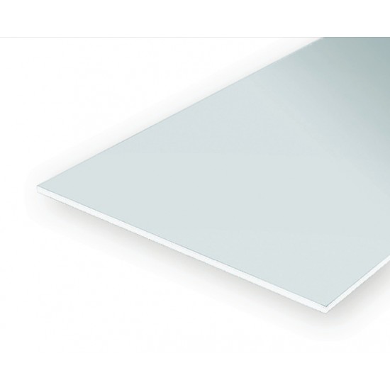 Styrene White Sheets (Size: 15cm x 30cm; Thickness: 0.75mm) 2pcs