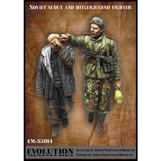 1/35 Soviet Scout and the Fighter Hitler-Jugend (2 Figures)
