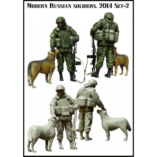 1/35 Modern Russian Soldier 2014 (Crimea) Set #2 (1 Figure + 1 Dog)