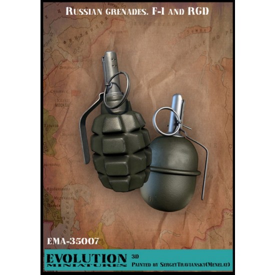 1/35 Russian Grenades F-1 and RGD