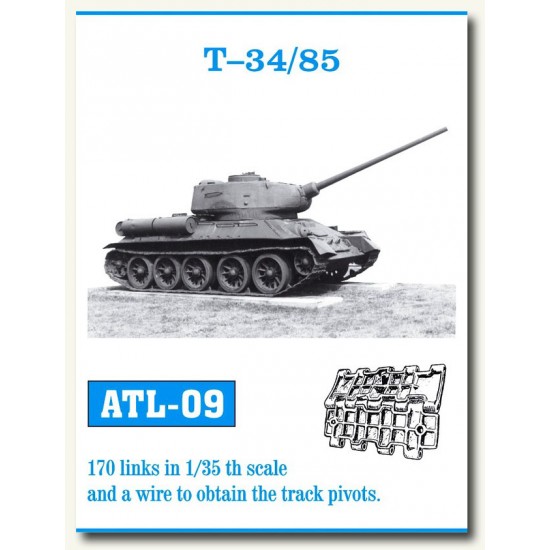 Metal Tracks for 1/35 Soviet Union T-34/85 (170 links)