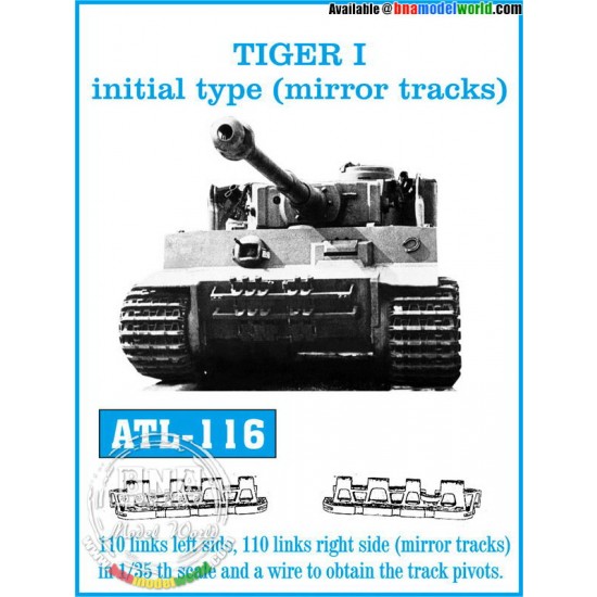 1/35 German Tiger I Initial Type Mirror Tracks (110 Links)