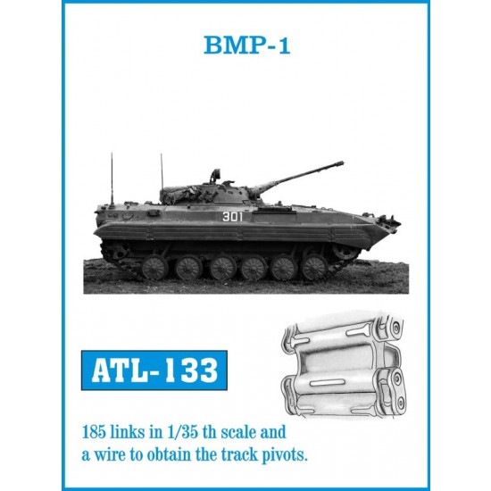 1/35 Soviet BMP-1 Metal Tracks (185 links)
