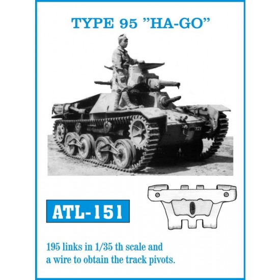 1/35 Metal Track for Type 95 "HA-GO" (195 links)
