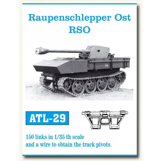 Metal Tracks for 1/35 RSO Raupenschlepper Ost (150 links)