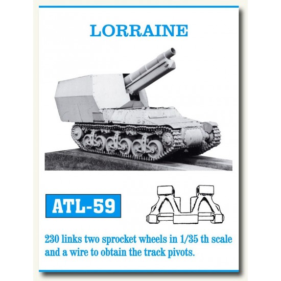 Metal Tracks for 1/35 French Lorraine Tank (230 links)