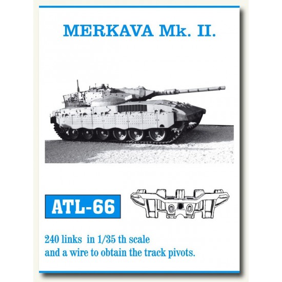 Metal Tracks for 1/35 Israeli Merkava Mk.II (240 links)