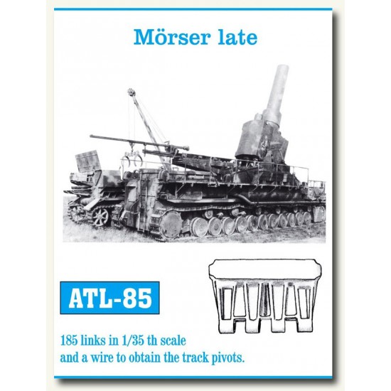 Metal Tracks for 1/35 Morser Karl-Gerat Late (185 links)