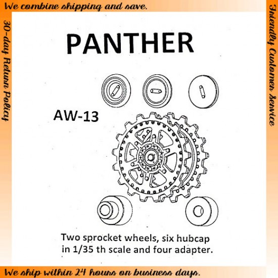 1/35 German Panther Metal Wheels