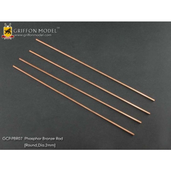 Phosphor Bronze Rod (Round, Diameter: 2.0mm, Length: 150mm)(4pcs)