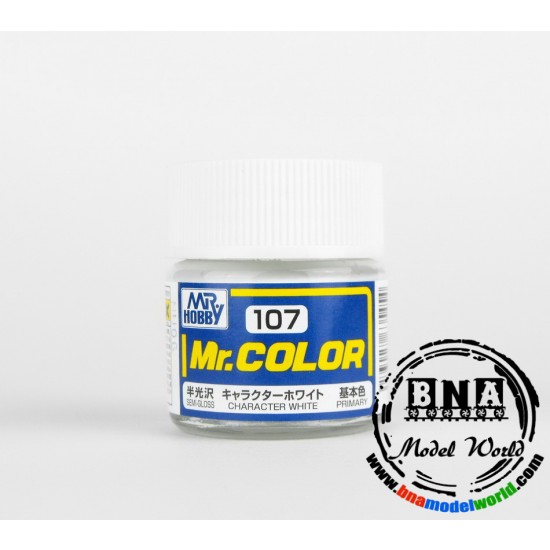 Solvent-Based Acrylic Paint - Semi-Gloss Character White (10ml)
