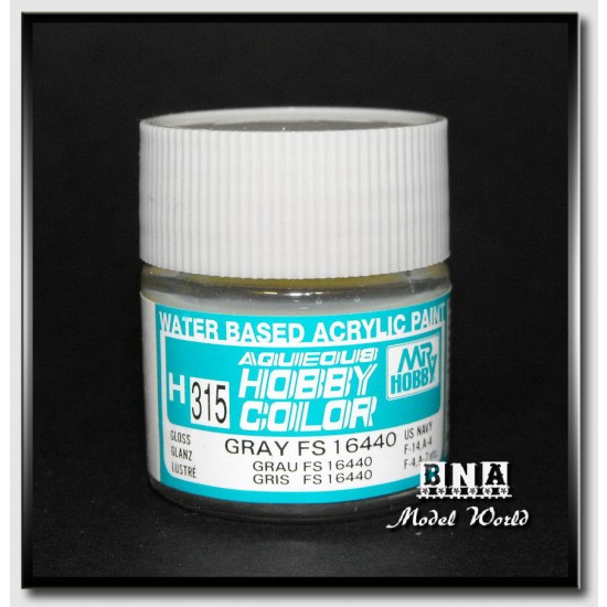 Water-Based Acrylic Paint - Gloss Grey (FS16440) 10ml