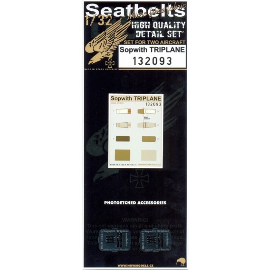 1/32 Sopwith Triplane Seatbelts for Wingnut Wings kits