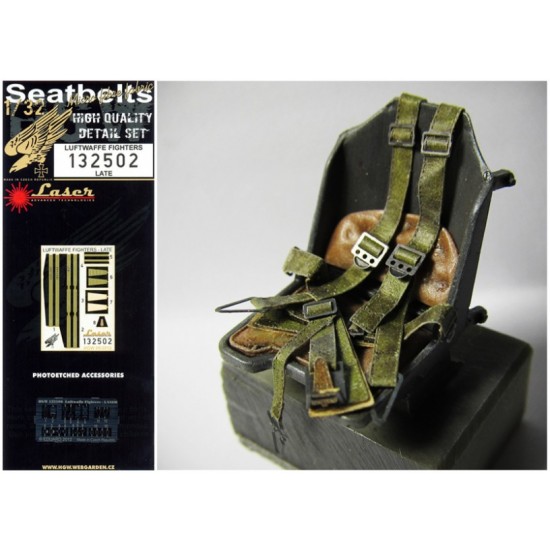 1/32 Luftwaffe Fighters Seatbelts - Late (Laser Cut)