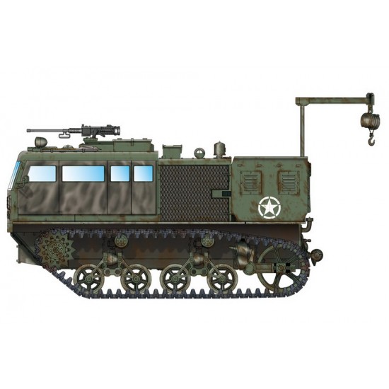 1/72 M4 High Speed Tractor (155mm/8-in/240mm)