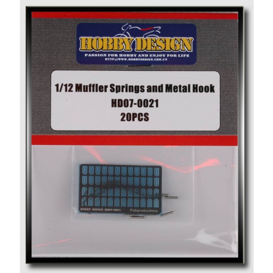 1/12 Muffler Springs And Metal Hook (20pcs)
