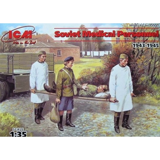 1/35 WWII Soviet Medical Personnel 1943-1945 (4 Figures)