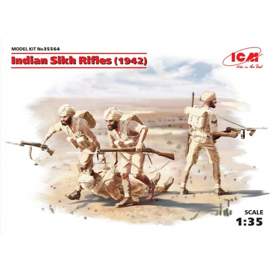 1/35 Indian Sikh Rifles 1942 (4 figures)