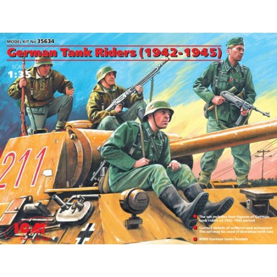 1/35 German Tank Riders 1942-1945 (4 Figures)