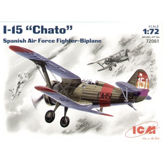 1/72 Spanish Air Force Biplane Fighter Polikarpov I-15 "Chato"