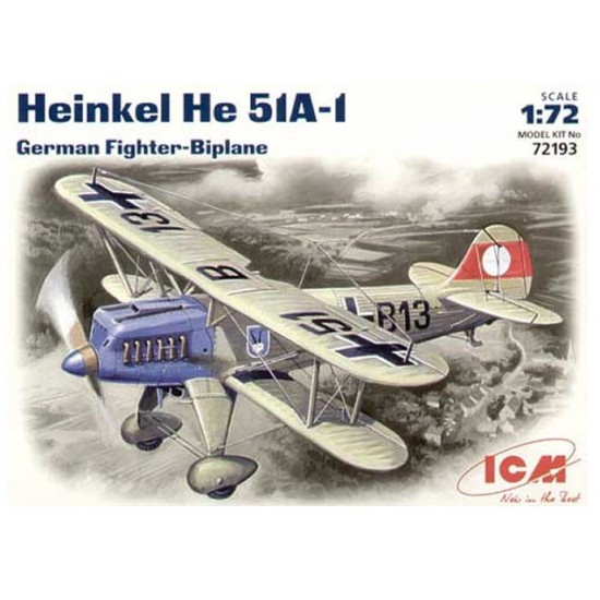 1/72 German Biplane Fighter Heinkel He 51A-1