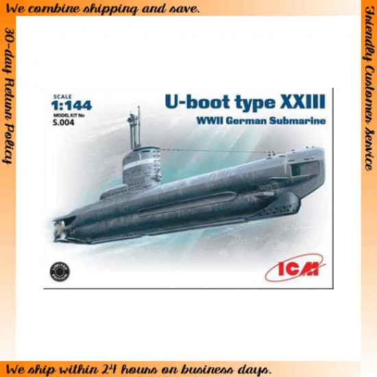 1/144 WWII German Submarine U Boat Type XXIII