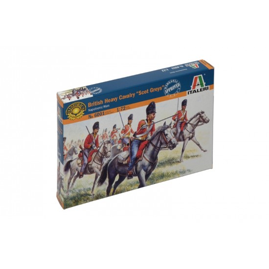 1/72 British Heavy Cavalry "Scot Greys" in Napoleonic Wars (18 Figures+18 Horses)