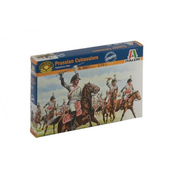 1/72 Prussian Cuirassiers in Napoleonic Wars (17 Figures+17 Horses)