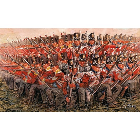 1/72 British Infantry 1815 in Napoleonic Wars 1815 (48 Figures)