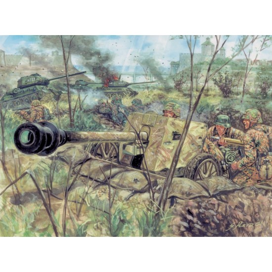 1/72 WWII Pak 40 Anti-tank Gun