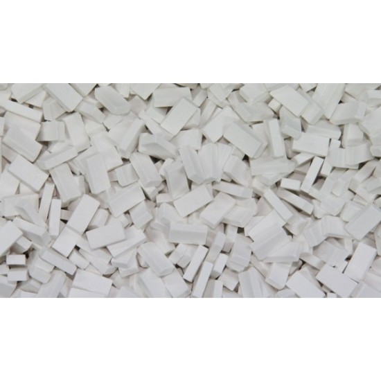 1/35, 1/32 Bricks - White (Material: Ceramic) 1000pcs
