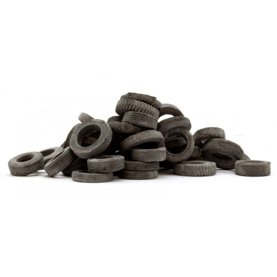 1/32 Old Car Tyres (Ceramic) 120g (approx. 50pcs)