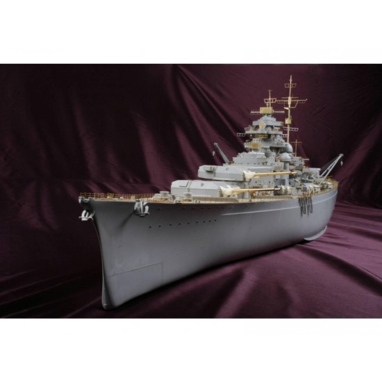 1/200 German Battleship Bismarck Wooden Deck Set (Value Pack) for Trumpeter kit