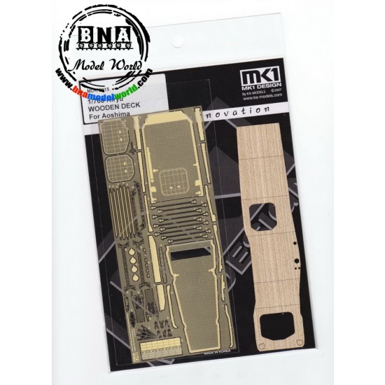 Wooden Deck for 1/700 IJN Aircraft Carrier Hiryu for Aoshima kit