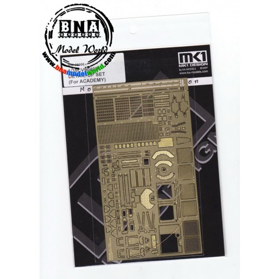 Photo-etched parts for 1/35 Swedish Infantry Vehicle CV9040B for Academy kit