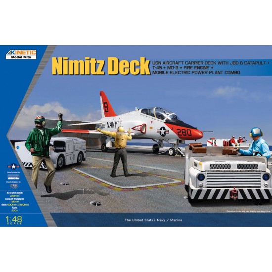 1/48 USN Nimitz Deck(T45+ Carrier Deck+MD-3+Fire Engine+Mobile Electric Power Plant Combo)