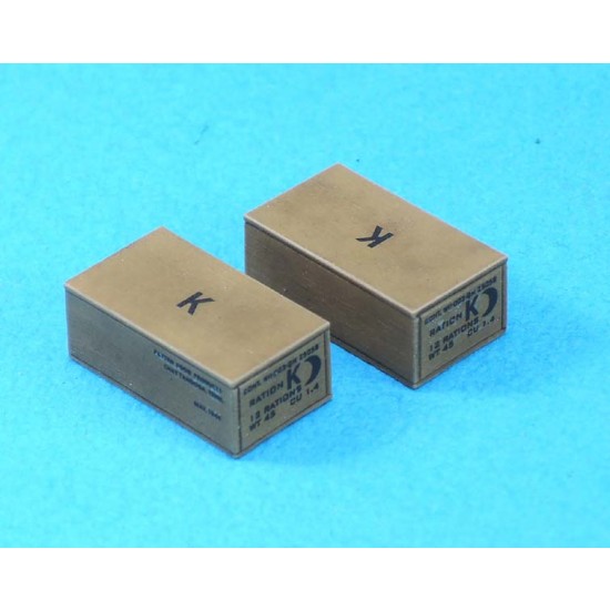 1/35 WWII K Ration Box Set (8 Resin Boxes)