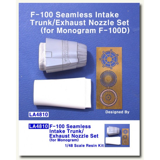 1/48 F-100 Seamless Intake Trunk &Exhaust Nozzle set for Monogram kit