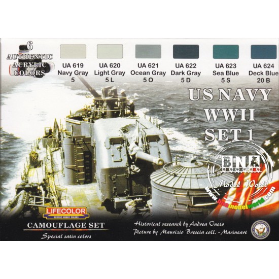 Acrylic Paint Set - WWII US Navy 1 (22ml x 6)