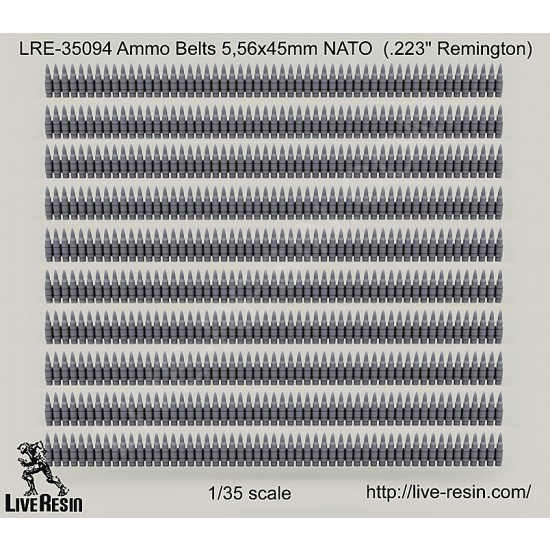 1/35 Ammo Belts 5.56x45mm NATO (.223" Remington)