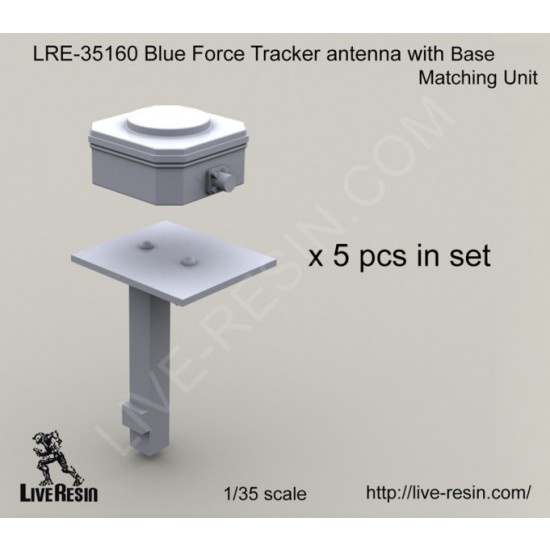 1/35 Blue Force Tracker Antenna with Base Matching Unit (5pcs)